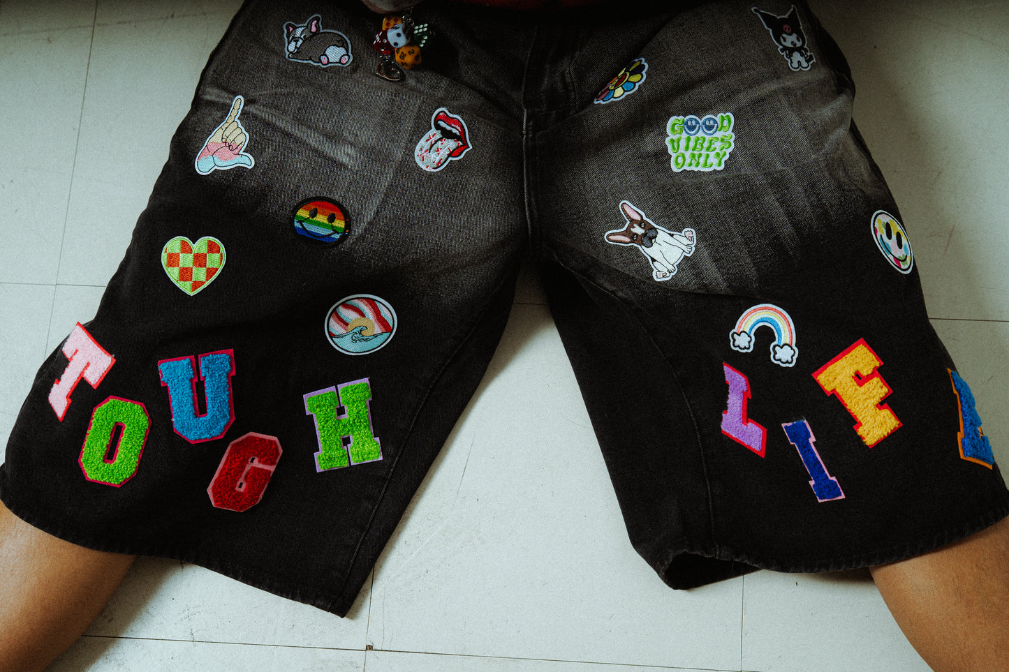 Retro 1 of None Patchwork Jorts