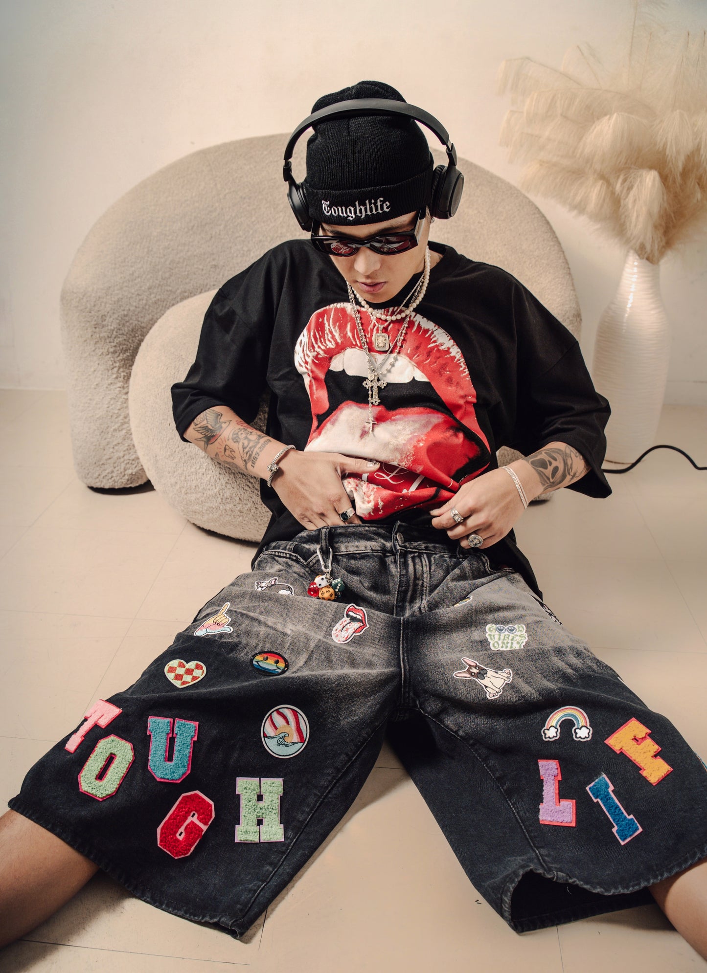 Retro 1 of None Patchwork Jorts
