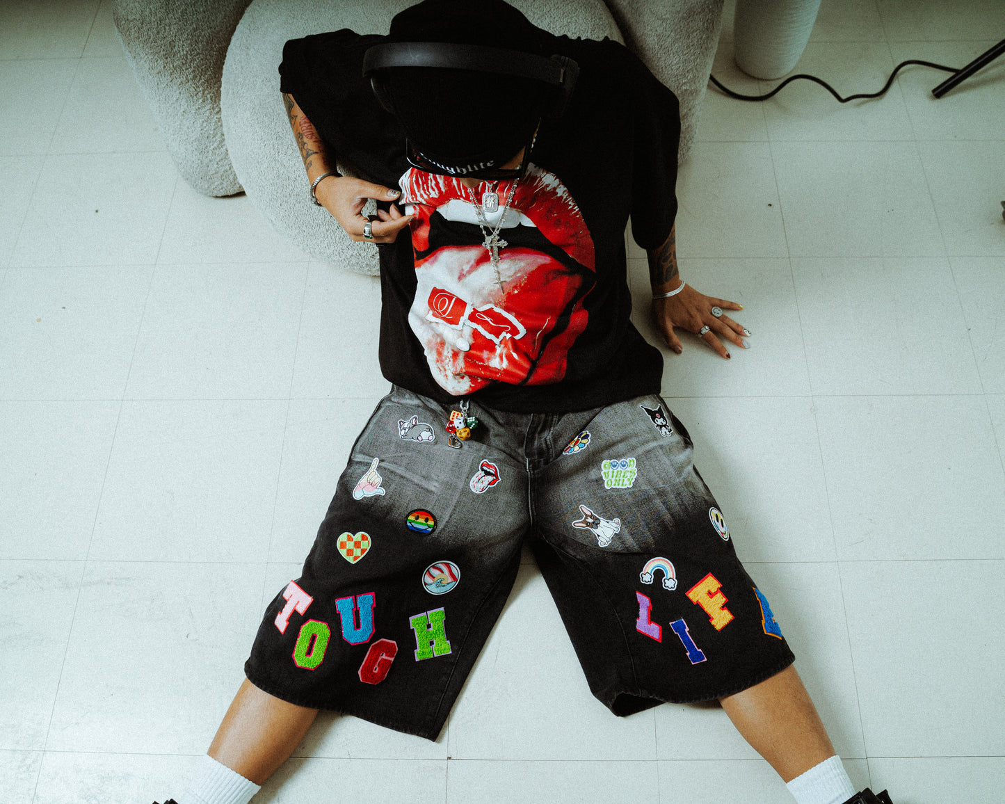 Retro 1 of None Patchwork Jorts
